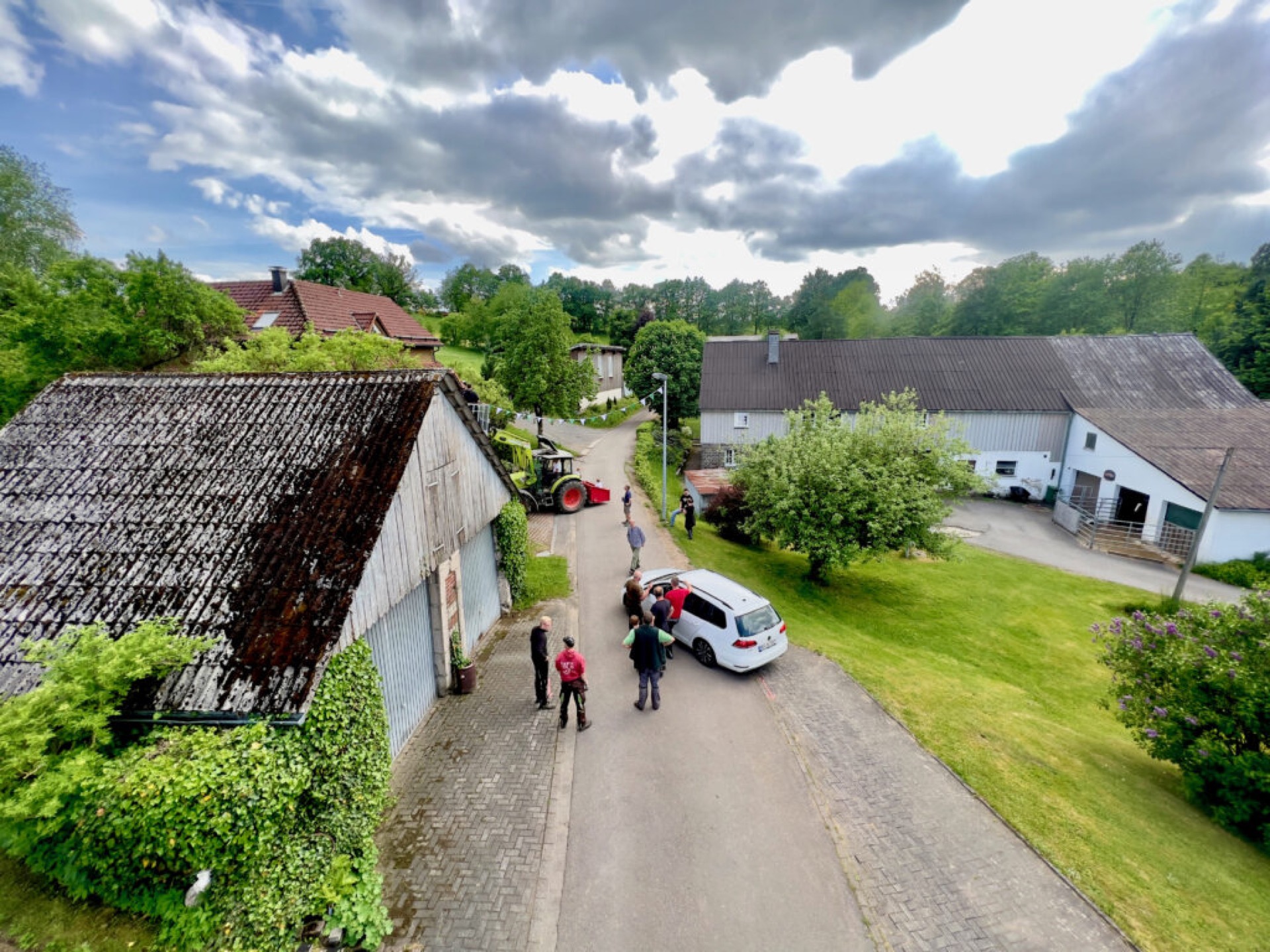 Dekoration zum Schützenfest in Döingen am vergangenen Samstag.