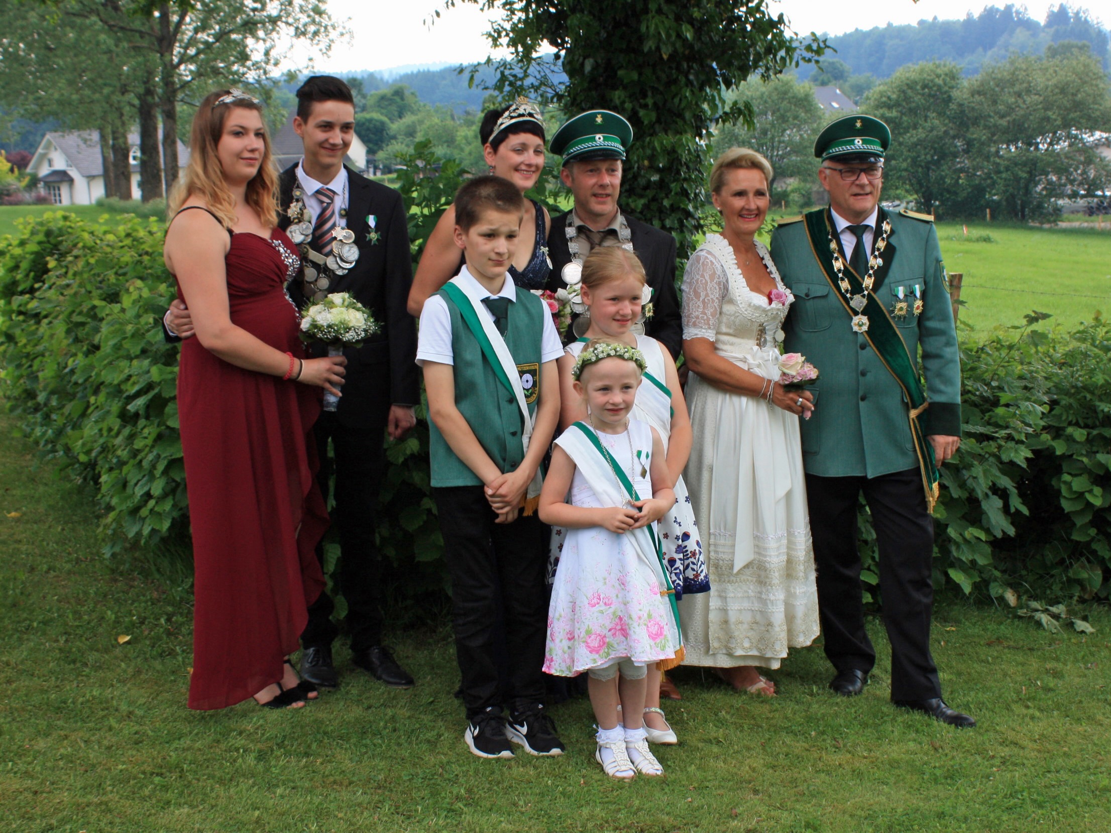 Gruppenbild unserer Majestäten im Schützenjahr 2017